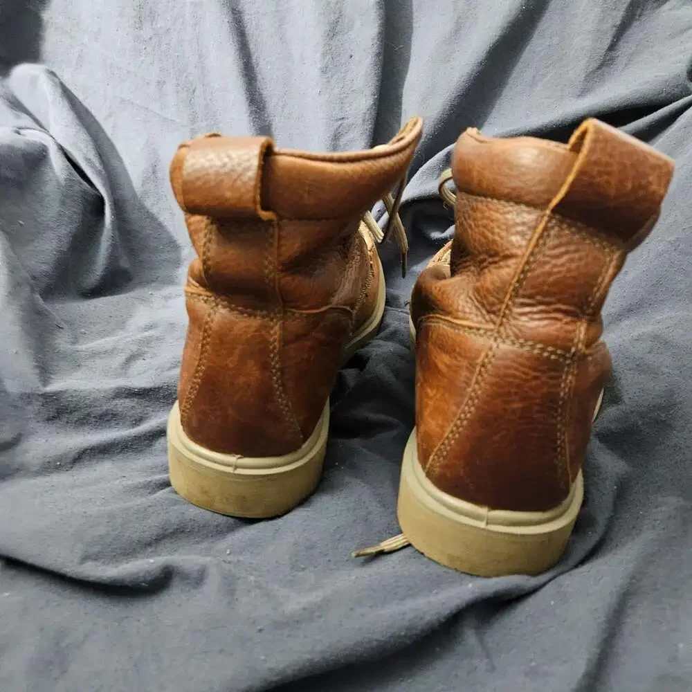 Timberland PRO Barstow Wedge Work Boots Brown Leather